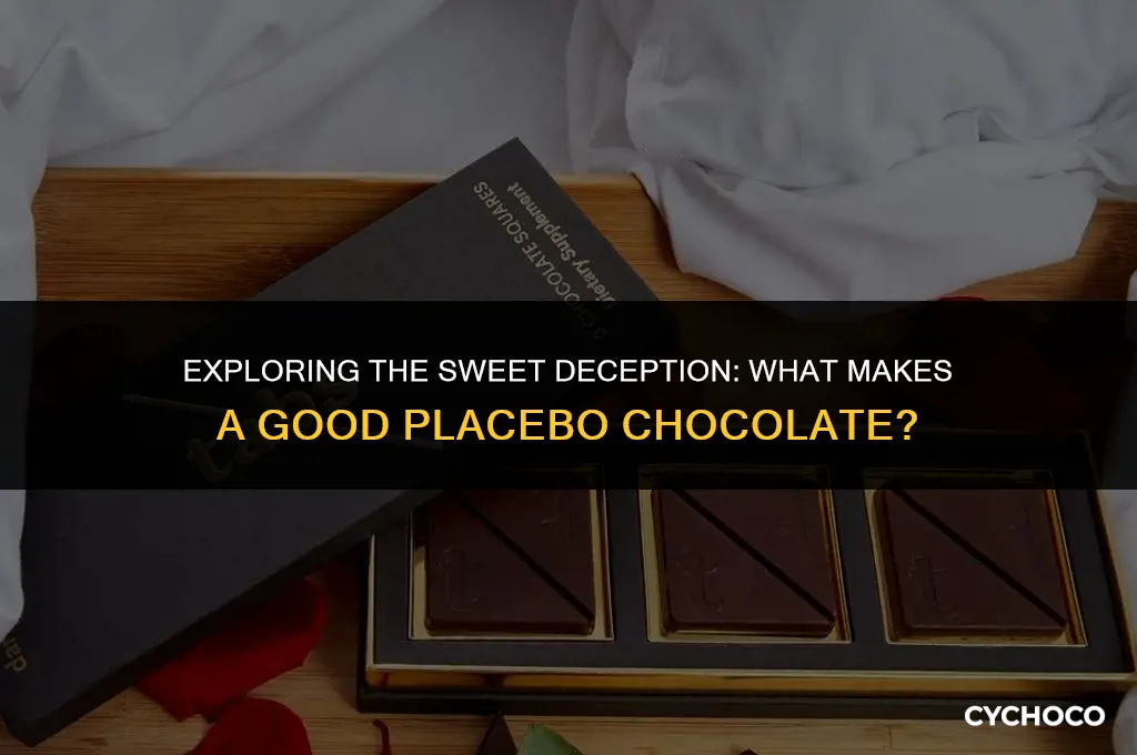 what is a good placebo chocolate