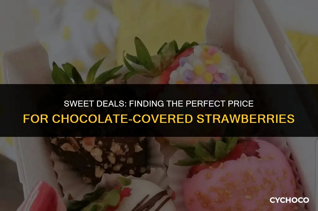 what is a good price for chocolate covered strawberries