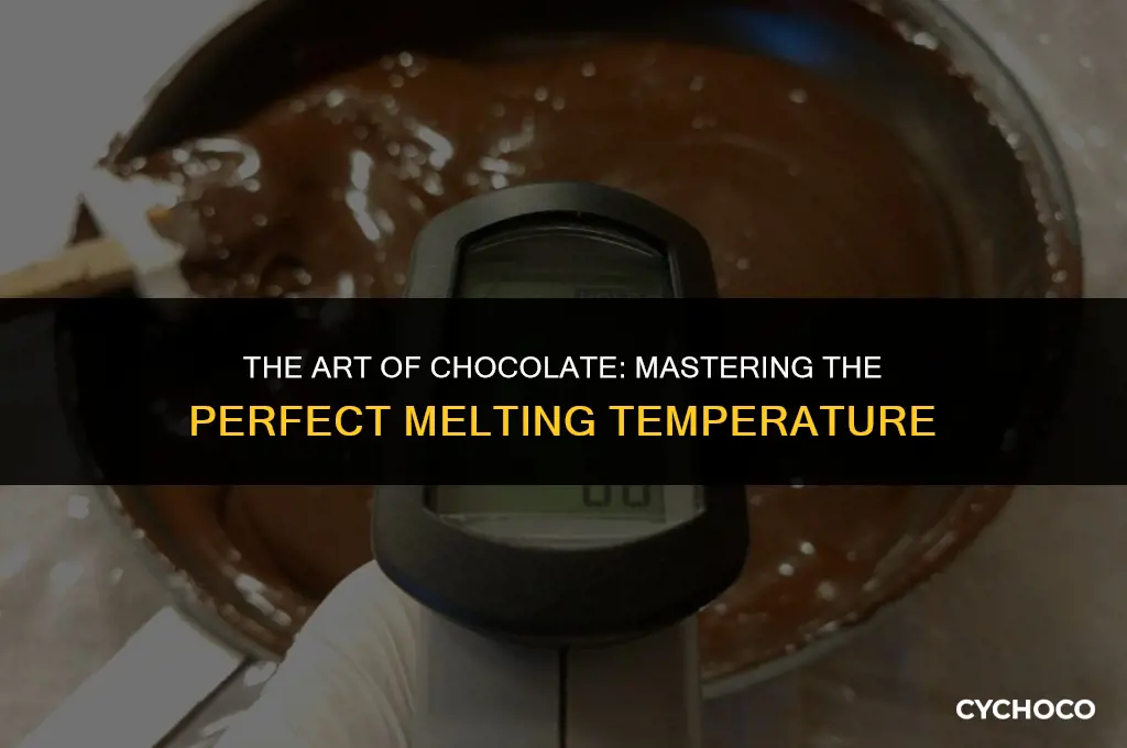 what is a good temperature for melting chocolate