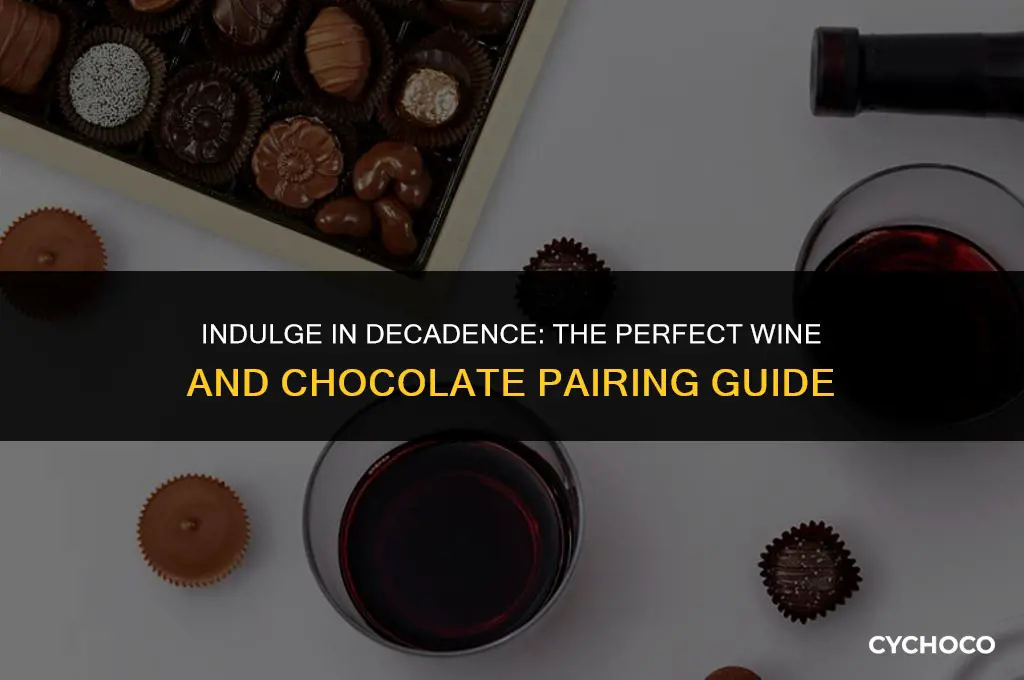 what is a good wine to drink with chocolate