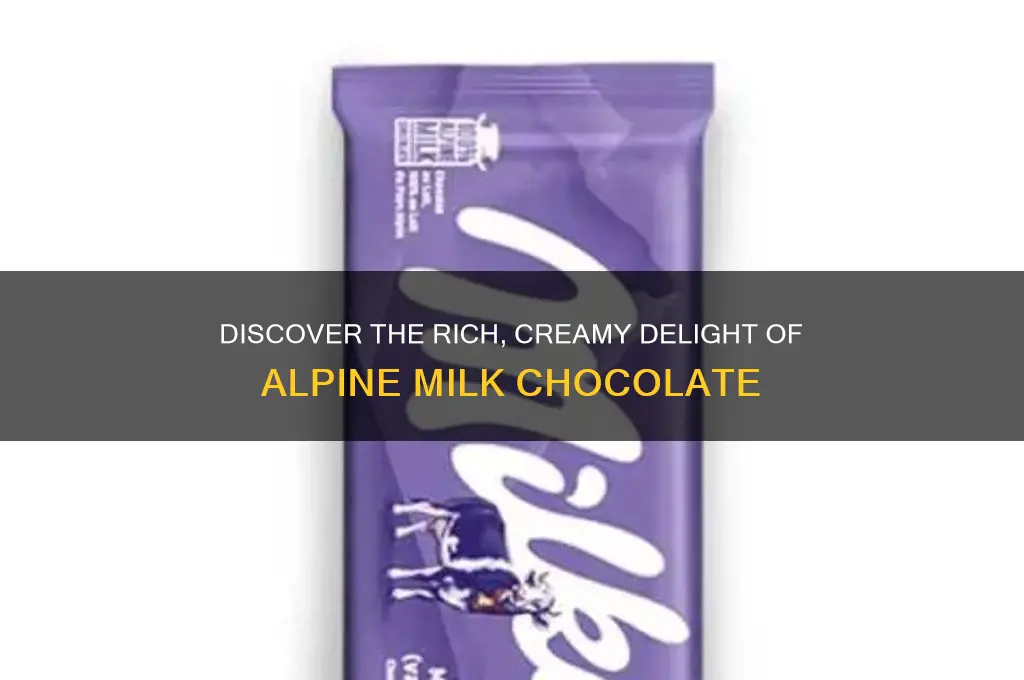what is alpine milk chocolate