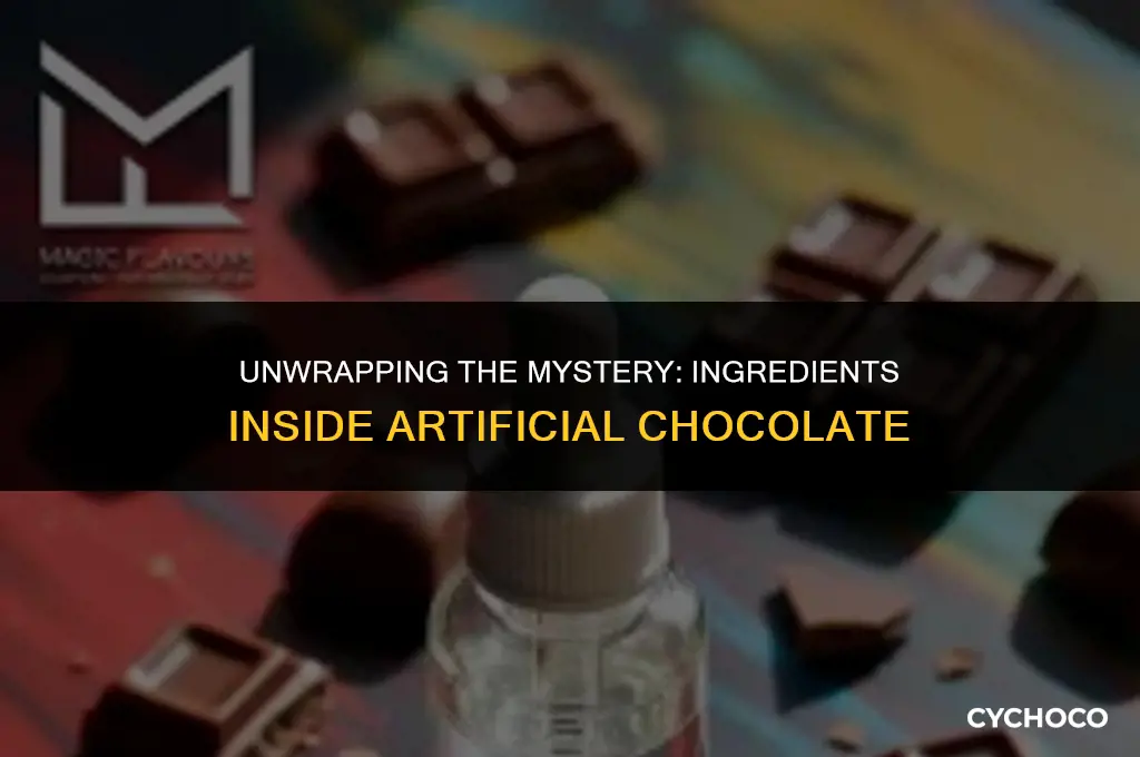 what is artificial chocolate made of