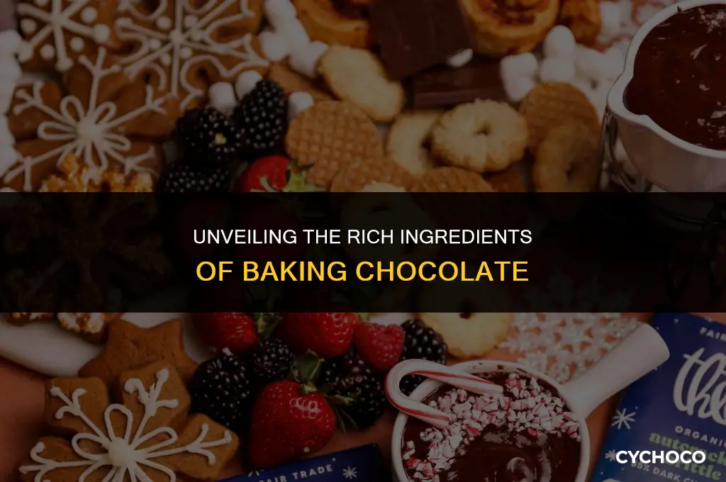 what is baking chocolate made of