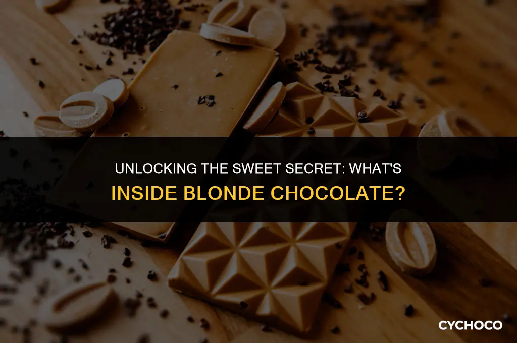 what is blonde chocolate made of
