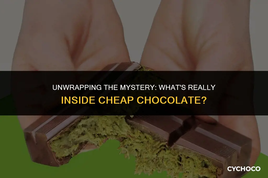 what is cheap chocolate made of