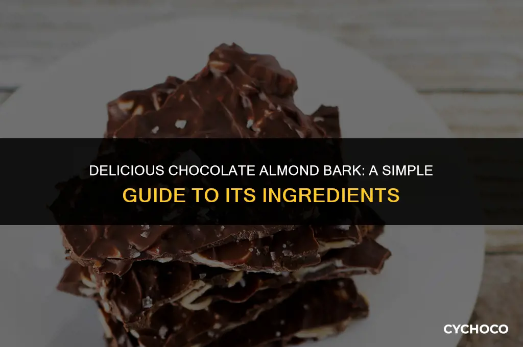 what is chocolate almond bark made of