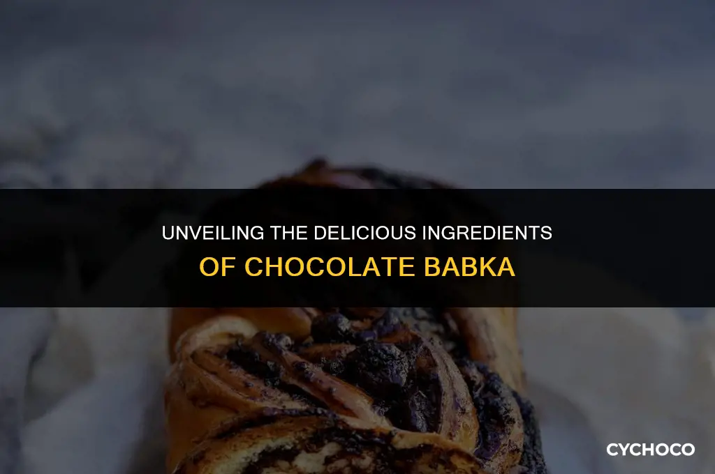 what is chocolate babka made of
