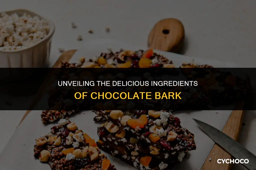 what is chocolate bark made of