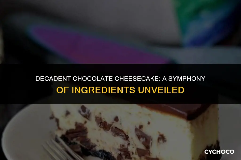 what is chocolate cheesecake made out of