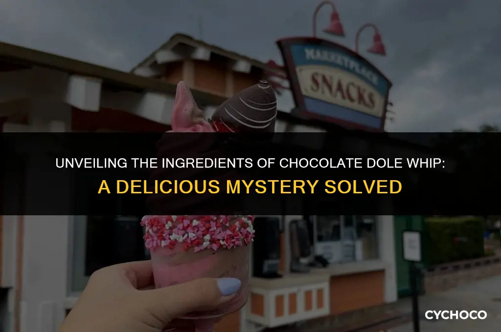 what is chocolate dole whip made of