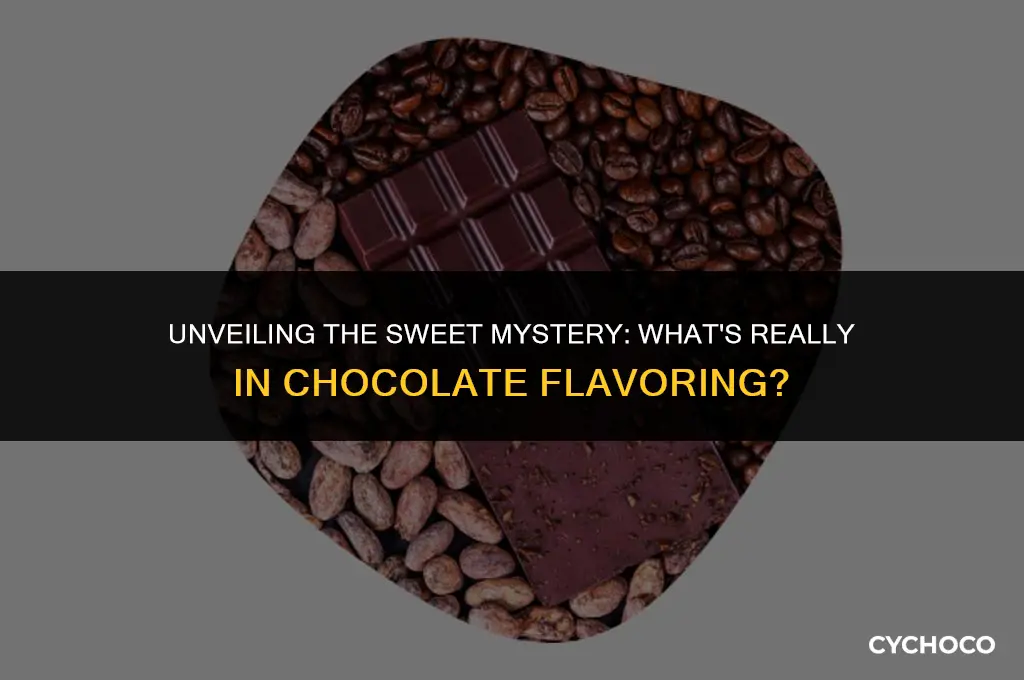 what is chocolate flavoring made from