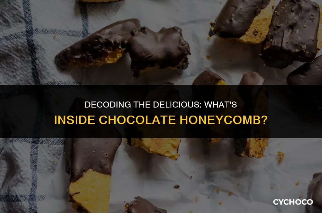 what is chocolate honeycomb made of