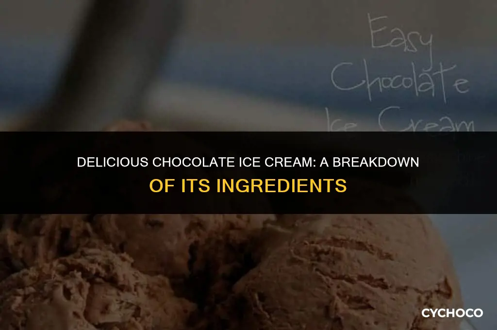 what is chocolate ice cream made of