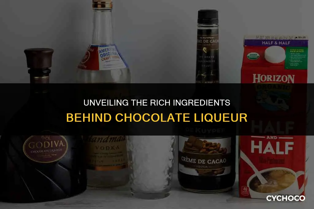 what is chocolate liquor made from