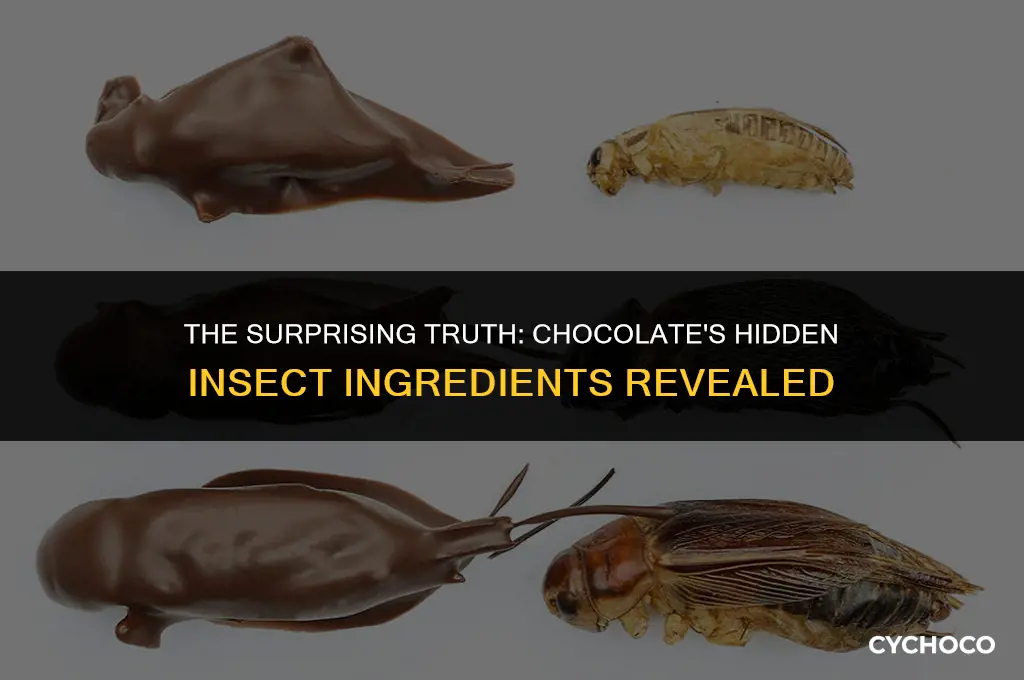 what is chocolate made of bugs