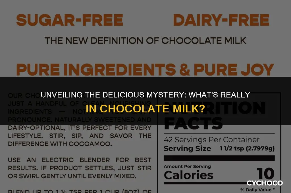 what is chocolate milk made of