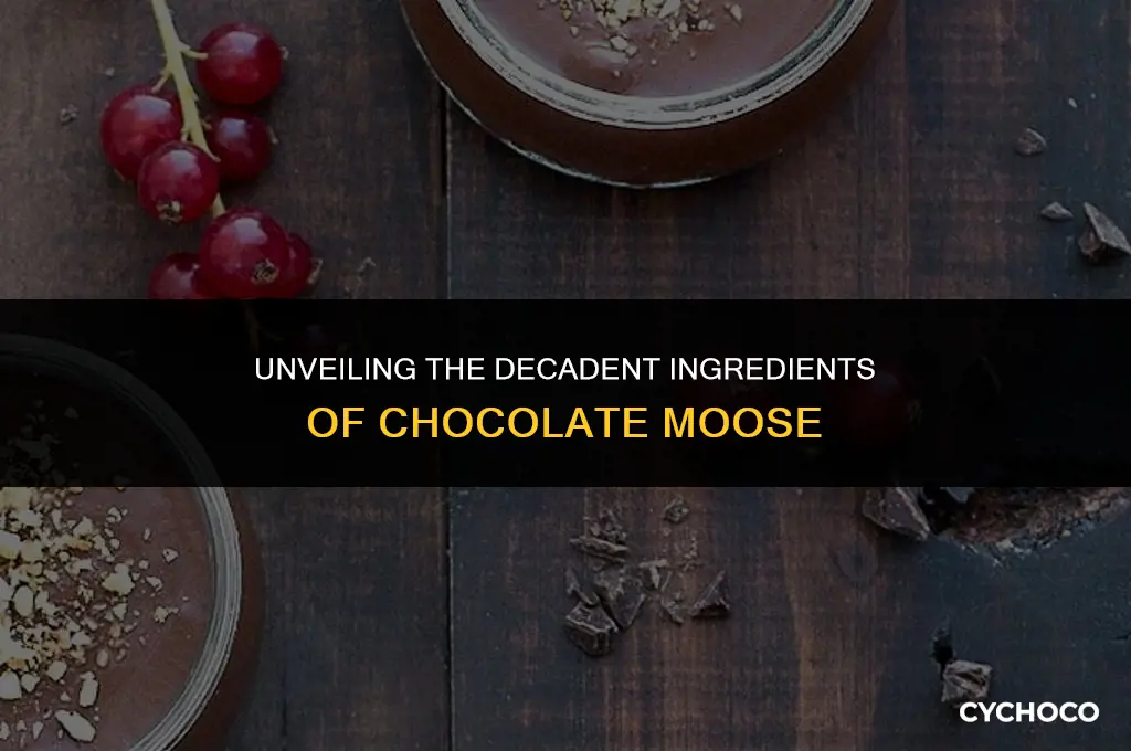 what is chocolate moose made of