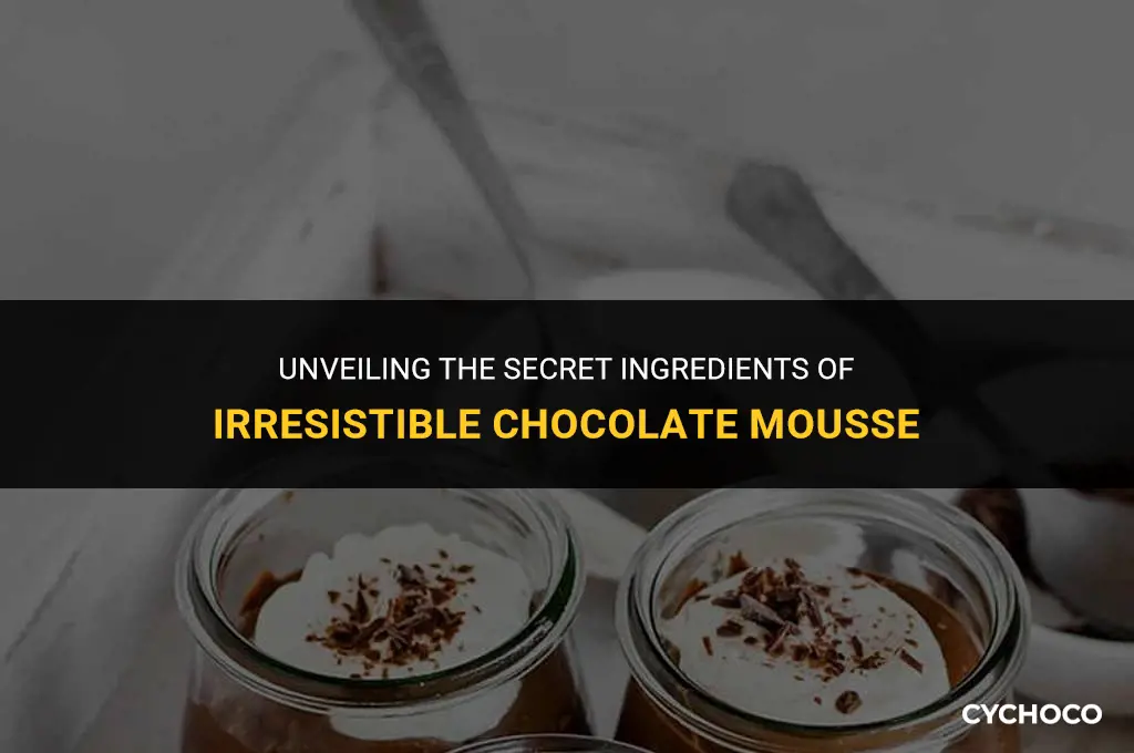 what is chocolate mouse made of