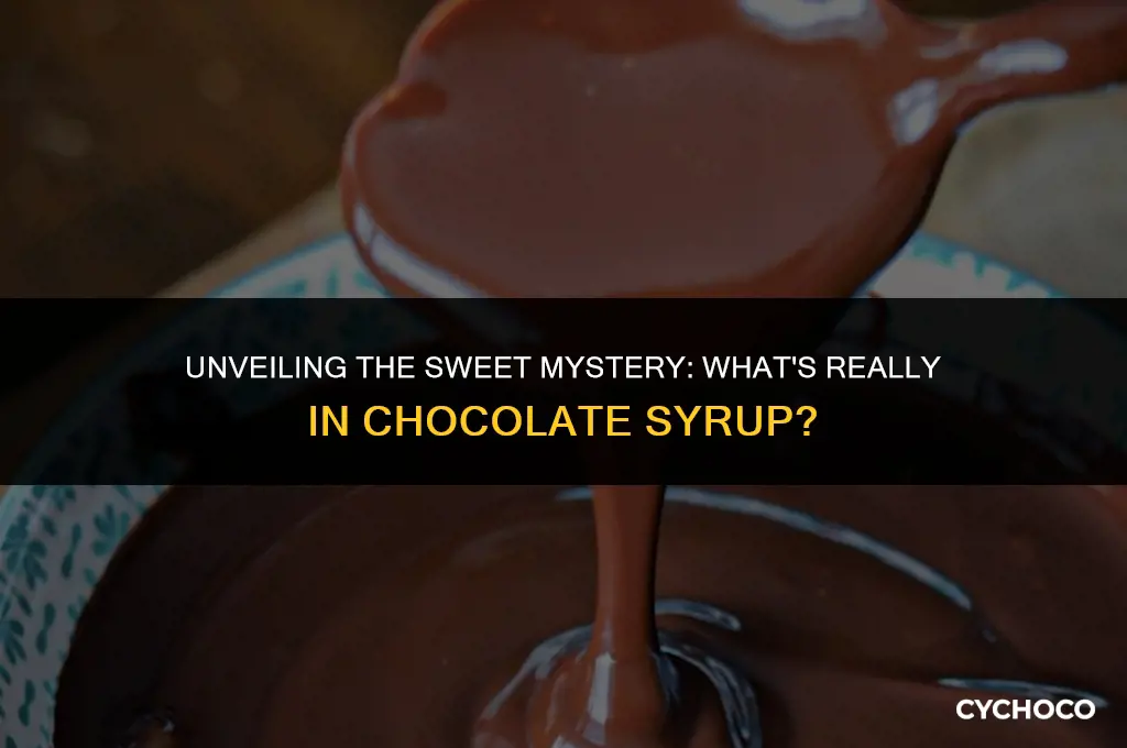 what is chocolate syrup made of