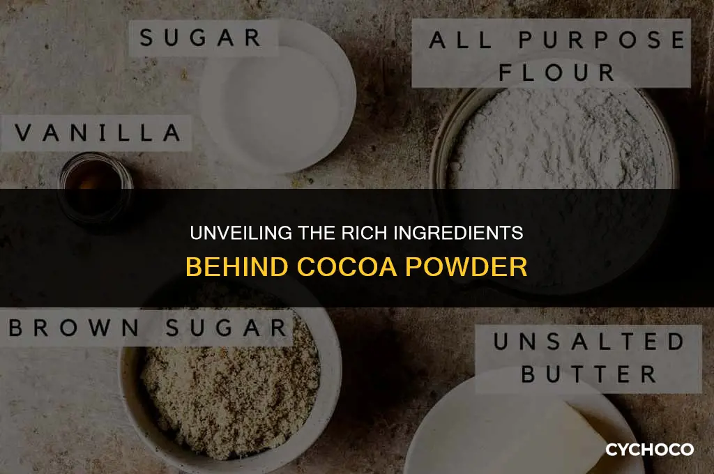 what is cocoa powder made of