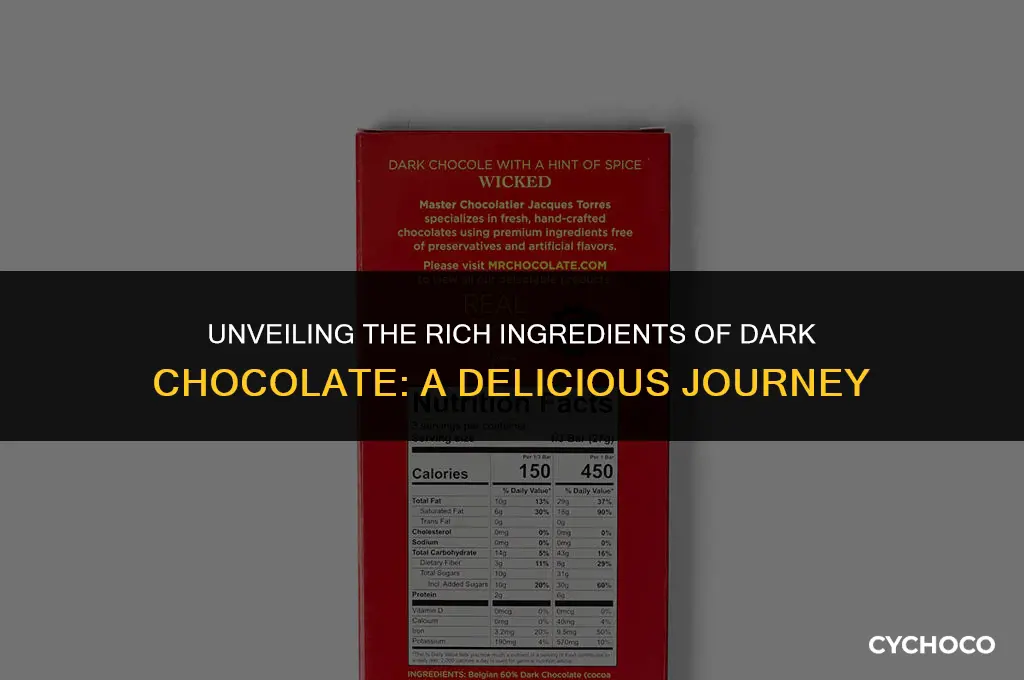what is dark chocolate made of