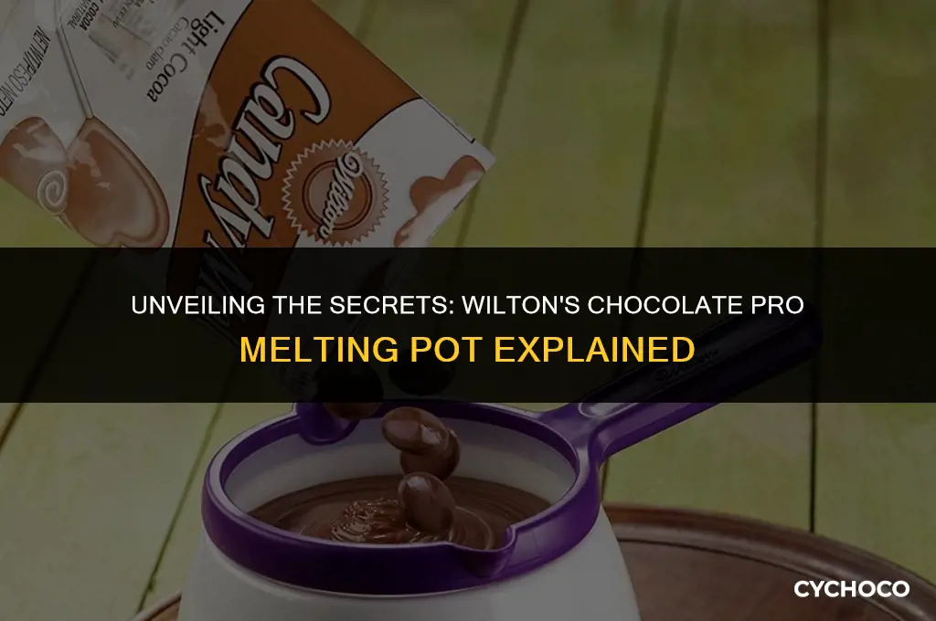 what is difference in wiltons chocolate pro melting pot