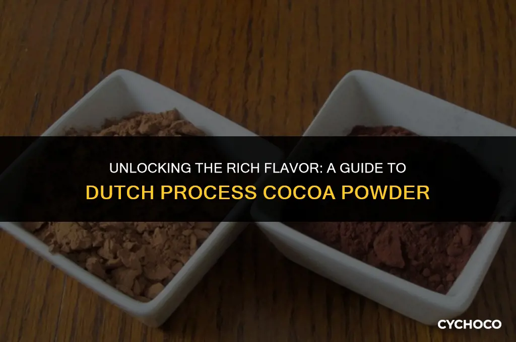 what is dutch process cocoa powder