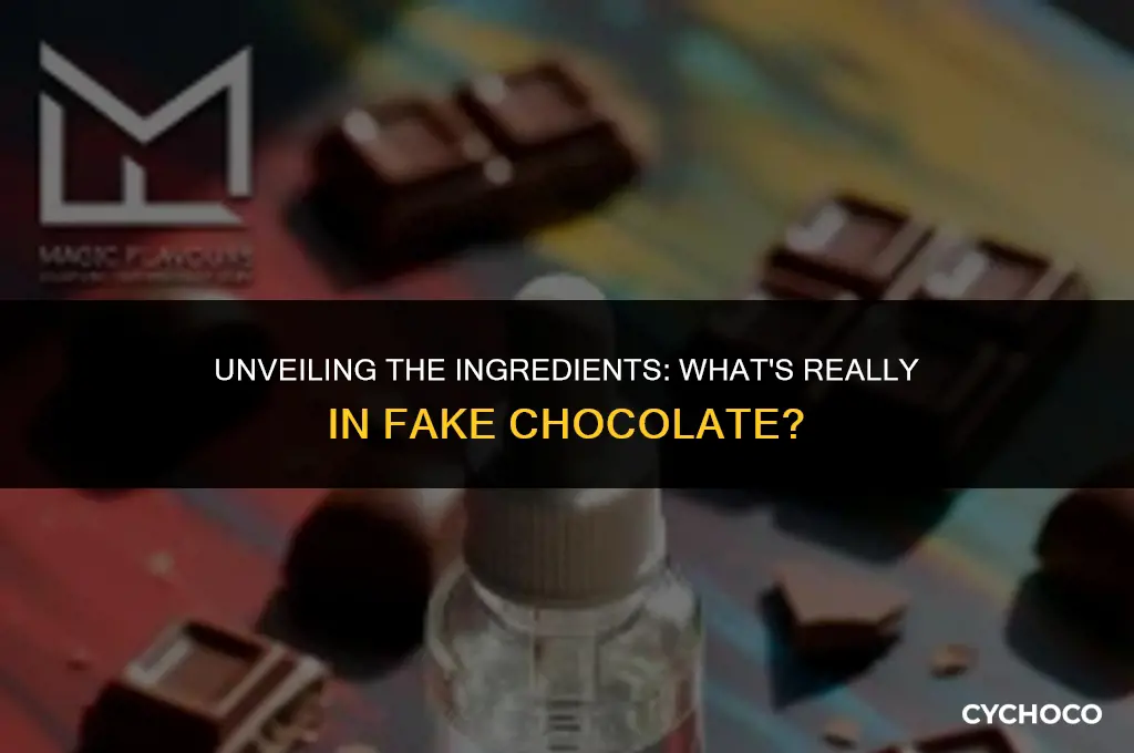 what is fake chocolate made of