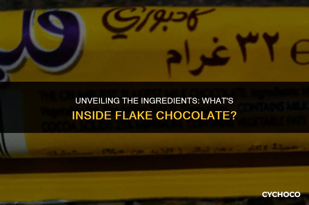 what is flake chocolate made of