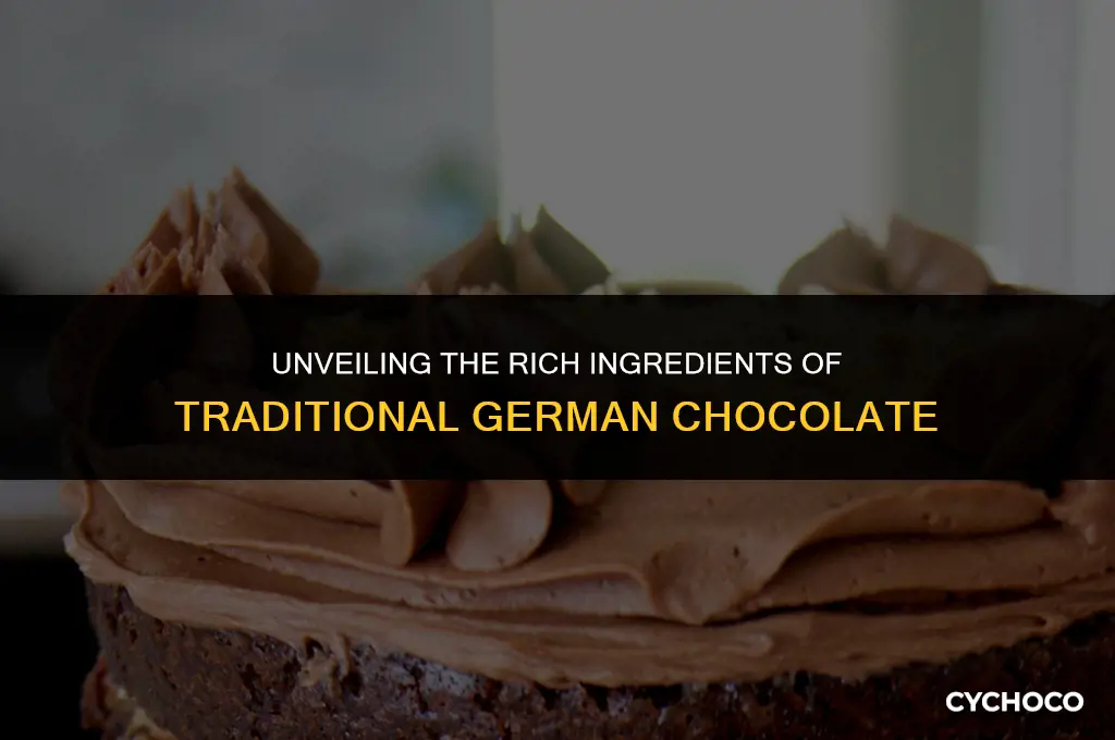 what is german chocolate made of