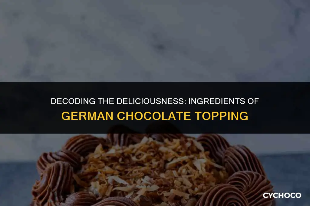 what is german chocolate topping made of