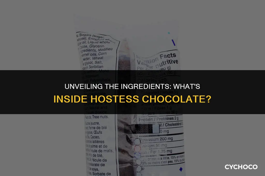 what is hostess chocolate made of