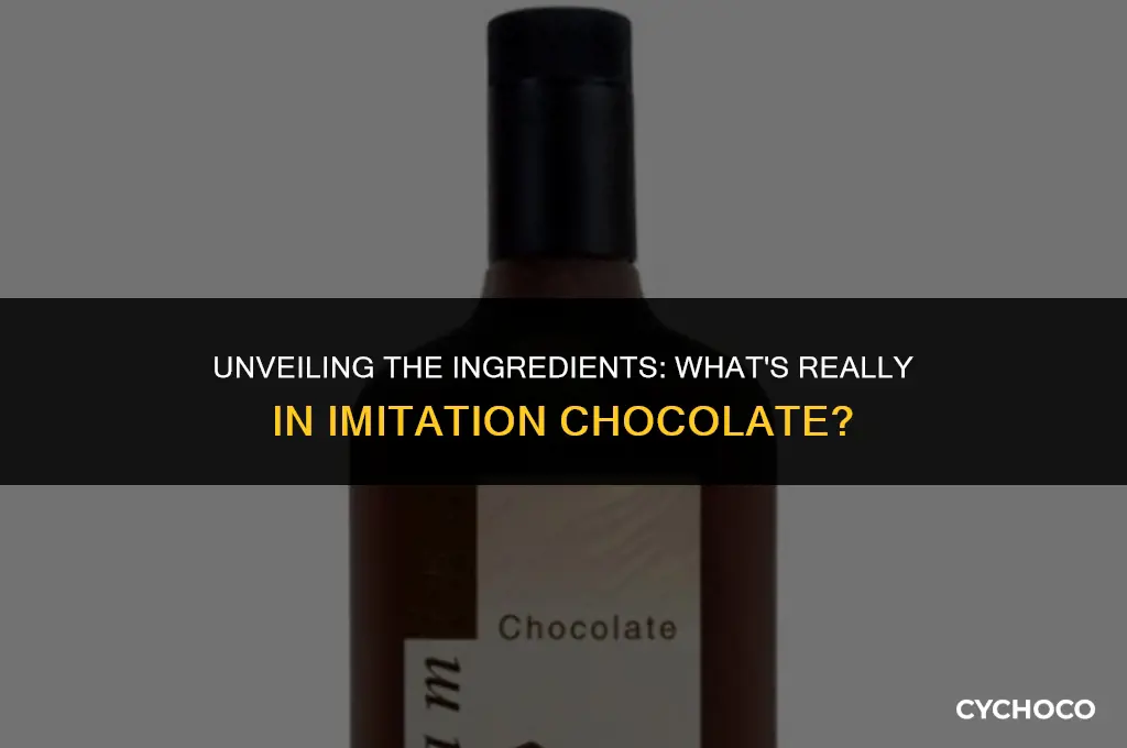what is imitation chocolate made of