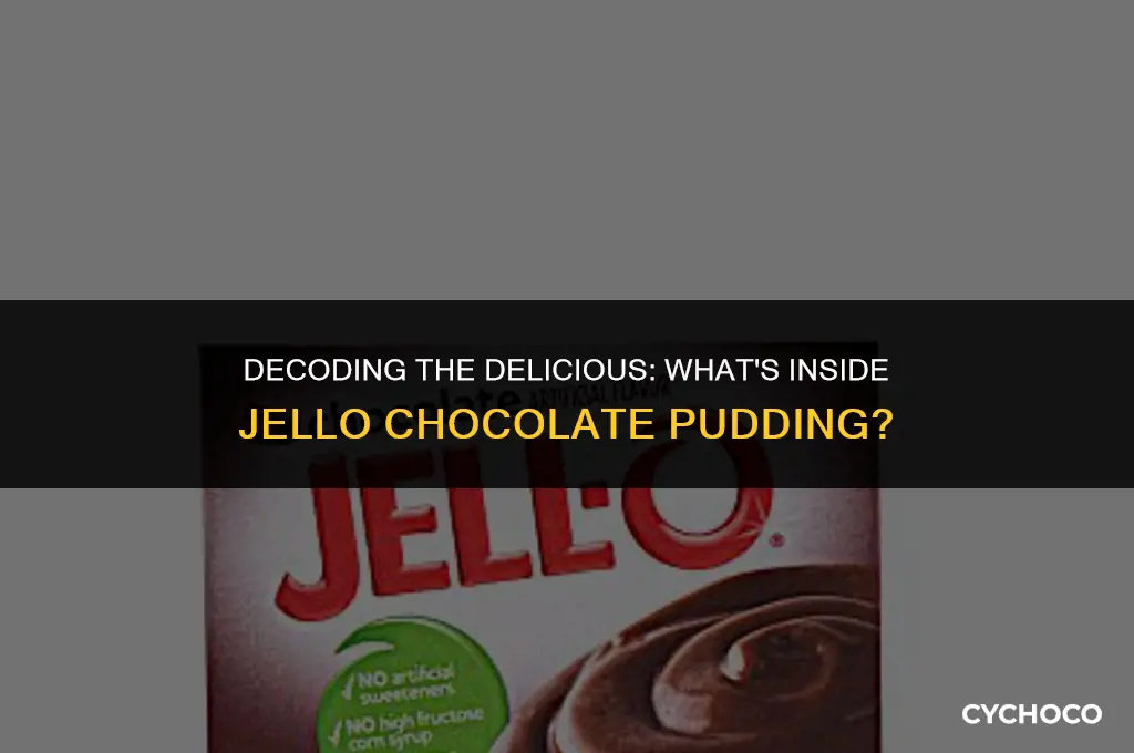 what is jello chocolate pudding made of