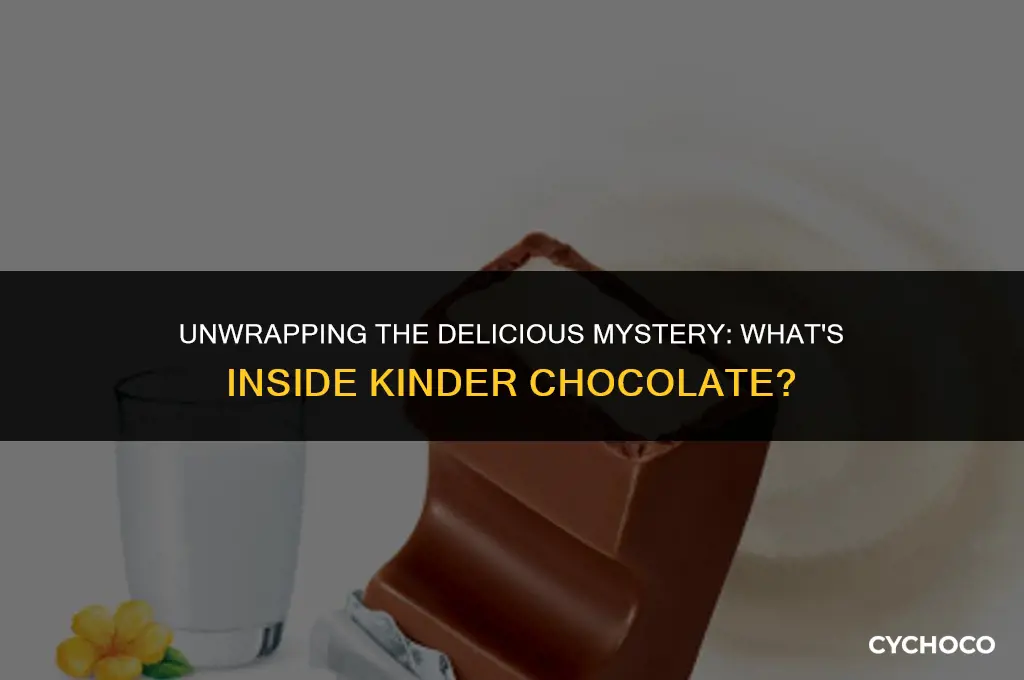 what is kinder chocolate made of