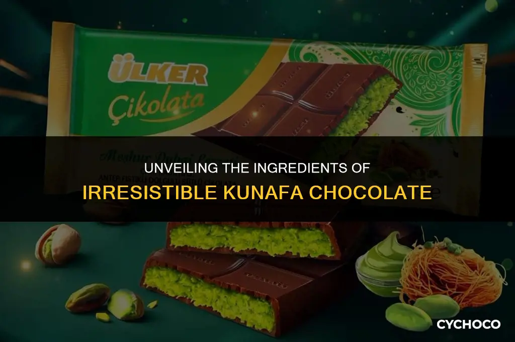 what is kunafa chocolate made of