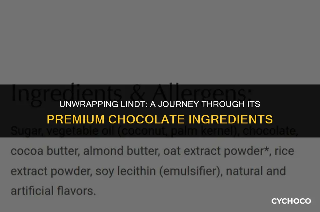 what is lindt chocolate made from