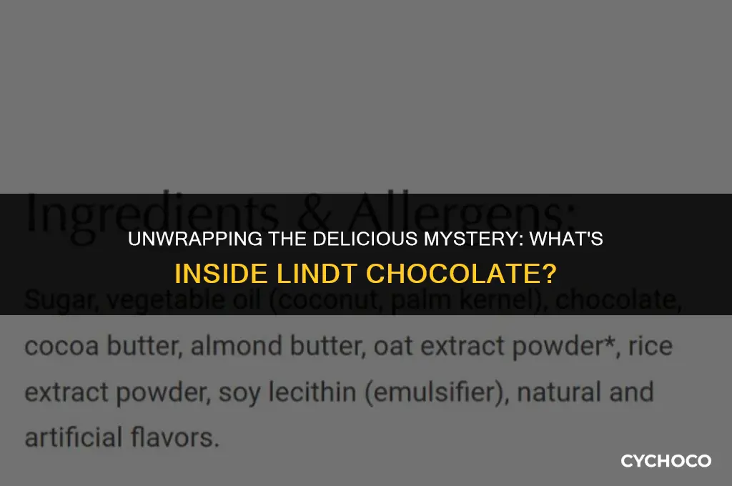 what is linnt chocolate made of