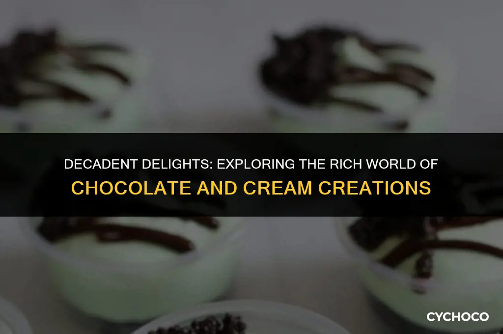 what is made from chocolate and cream