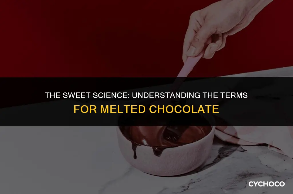 what is melted chocolate called