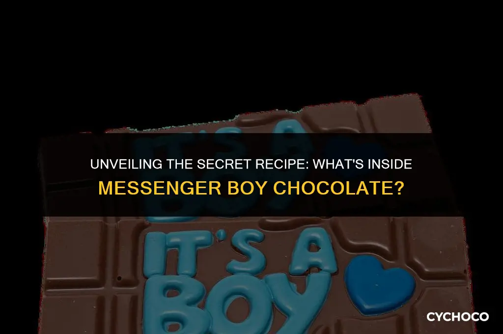 what is messenger boy chocolate made with