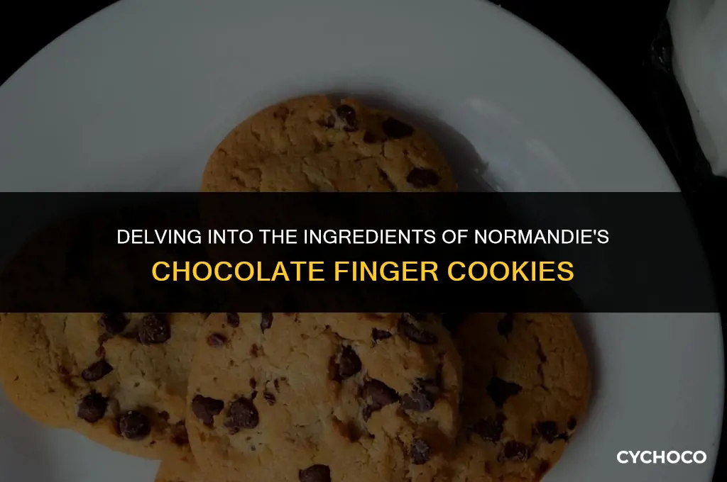 what is normandie chocolate finger cookies made of