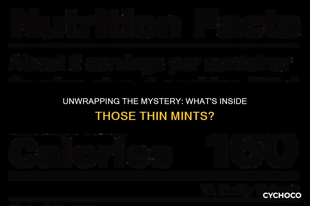 what is rhe chocolate in thin monts made from