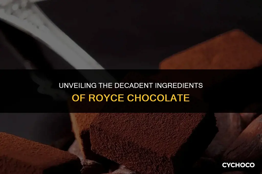 what is royce chocolate made of