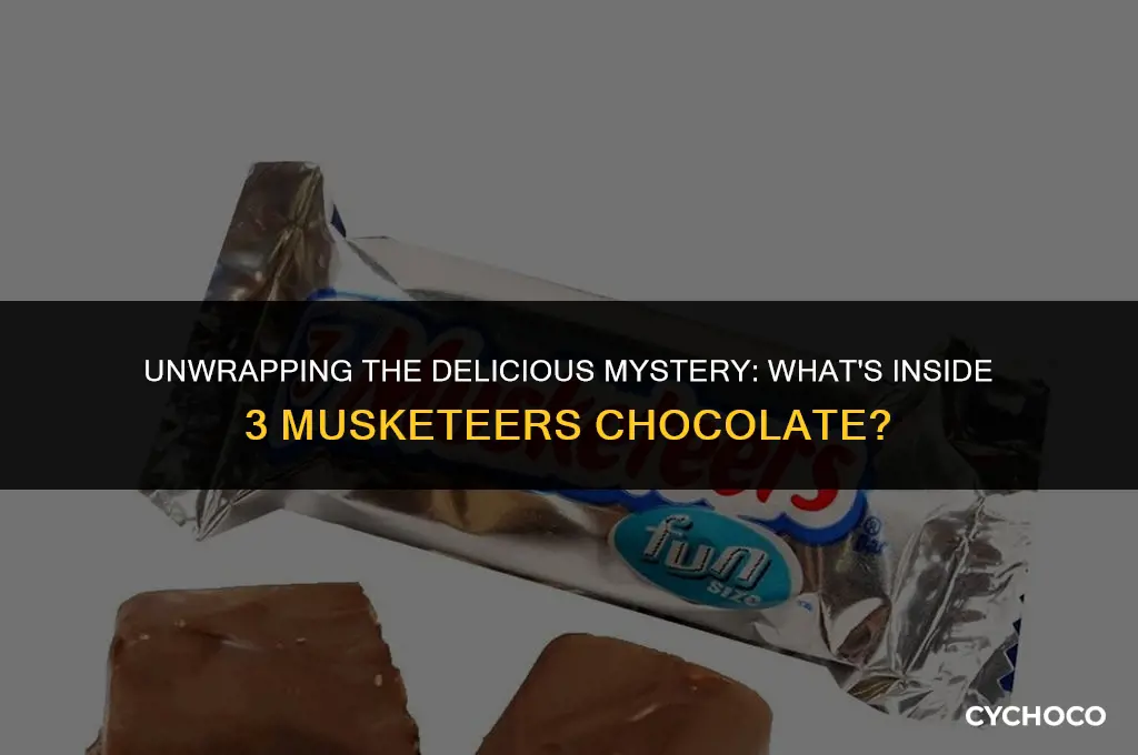 what is the 3 musketeers chocolate made of