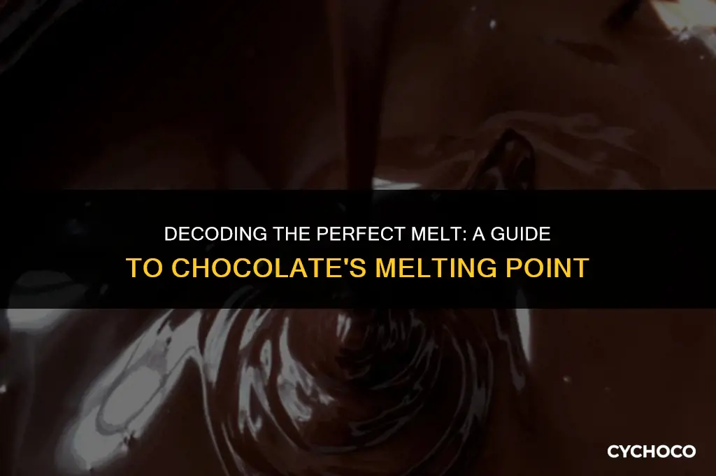 what is the approximate melting point of chocolate