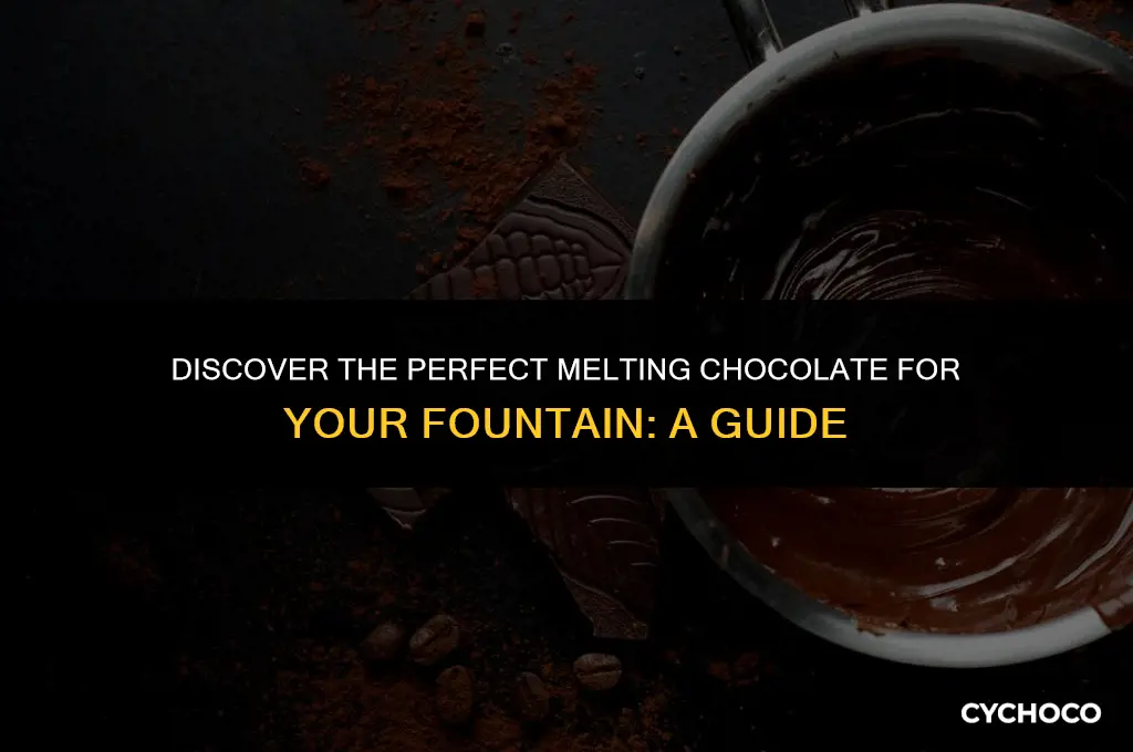 what is the best melting chocolate for fountain