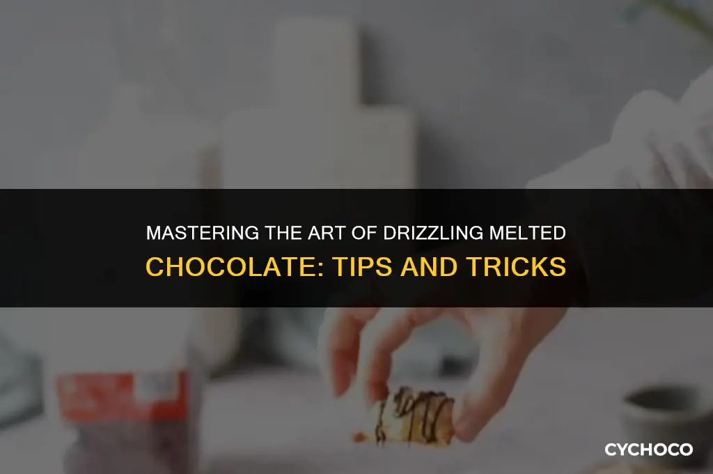 what is the best way to drizzle melted chocolate