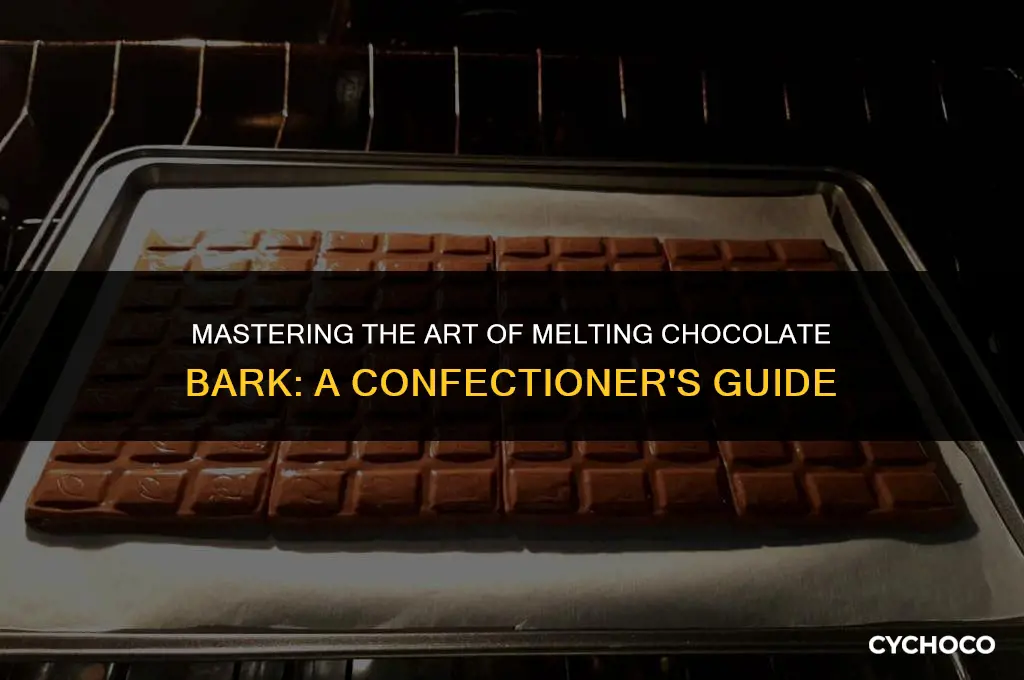 what is the best way to melt chocolate bark