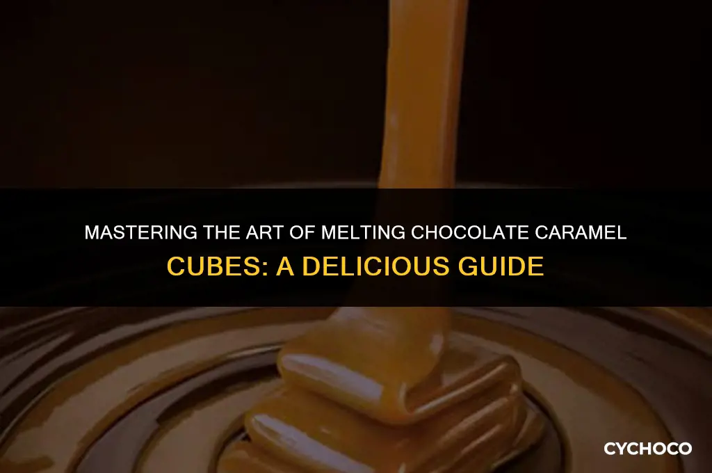 what is the best way to melt chocolate carmel cubes